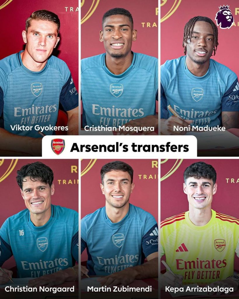 Arsenal trước đó đã mang về Emirates hàng loạt bản hợp đồng đáng chú ý