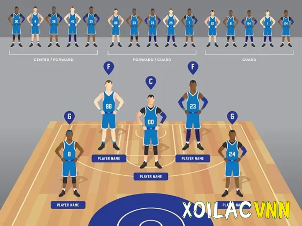 Các vị trí trong bóng rổ: Giải thích nhiệm vụ và vai trò từng vị trí