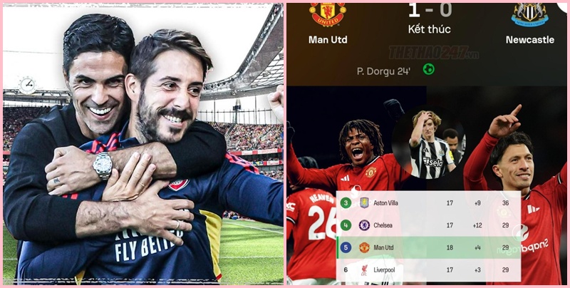 Arsenal đang mất ngôi vương vào tay Man United