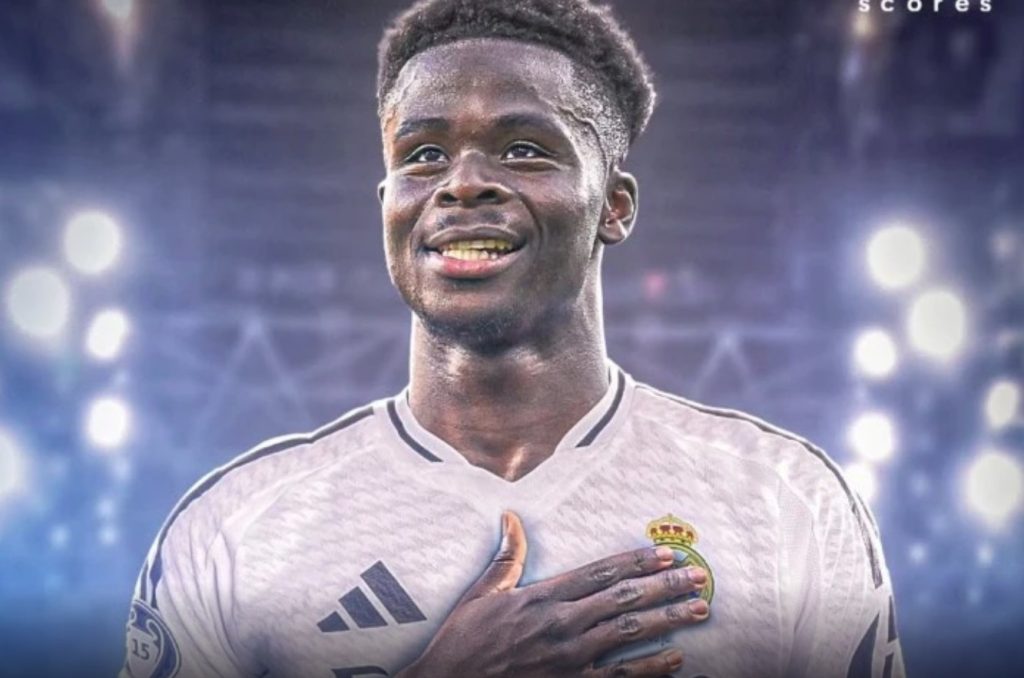 Saka nằm trong tầm ngắm của Real Madrid.